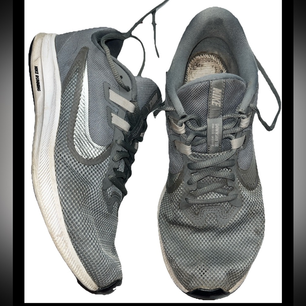 Nike GRAY Downshifter WOMEN’S Size 9, AR4947-001 Running Lace Up Sneakers, 40.5